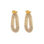 Серьги Trevise Strass Earrings Gold GAS BIJOUX фото 1