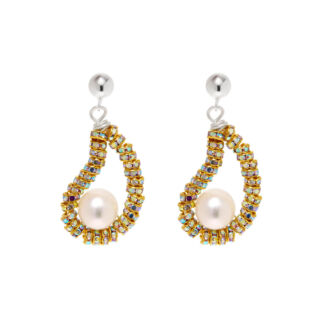 Серьги Tiny Gold Oysters Earrings PEARL OCTOPUSS.Y