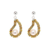 Серьги Tiny Gold Oysters Earrings PEARL OCTOPUSS.Y фото 1