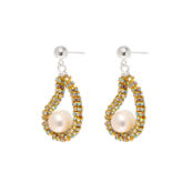 Серьги Tiny Gold Oysters Earrings PEARL OCTOPUSS.Y фото 3