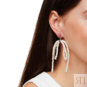 Серьга Pearly Bow Earring HOLLY JUNE фото 2