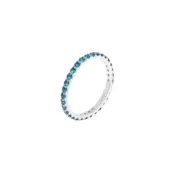 Кольцо Pave Tiny Ring - Silver Blue VIVA LA VIKA фото 1