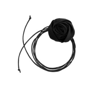 Колье Rosette Tie Necklace - Black PETIT MOMENTS