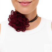 Колье Jardin Flower Necklace - Maroon PETIT MOMENTS фото 2