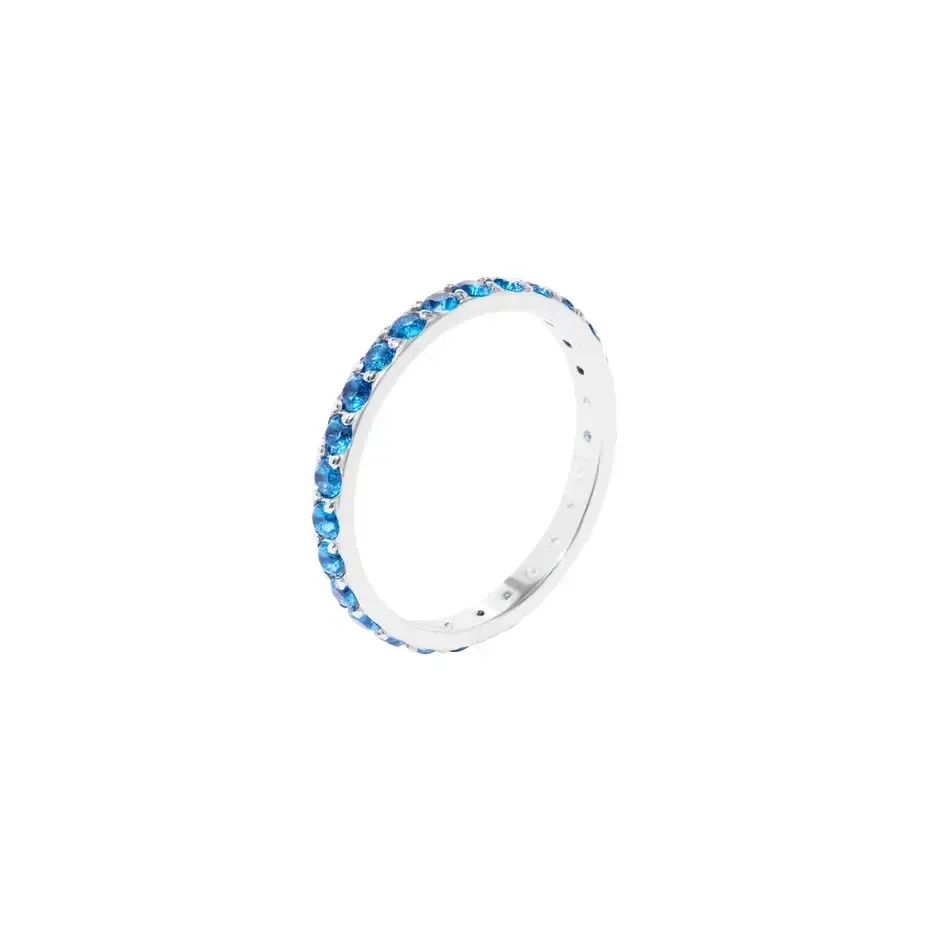 Кольцо Pave Ring - Silver Blue VIVA LA VIKA фото 1