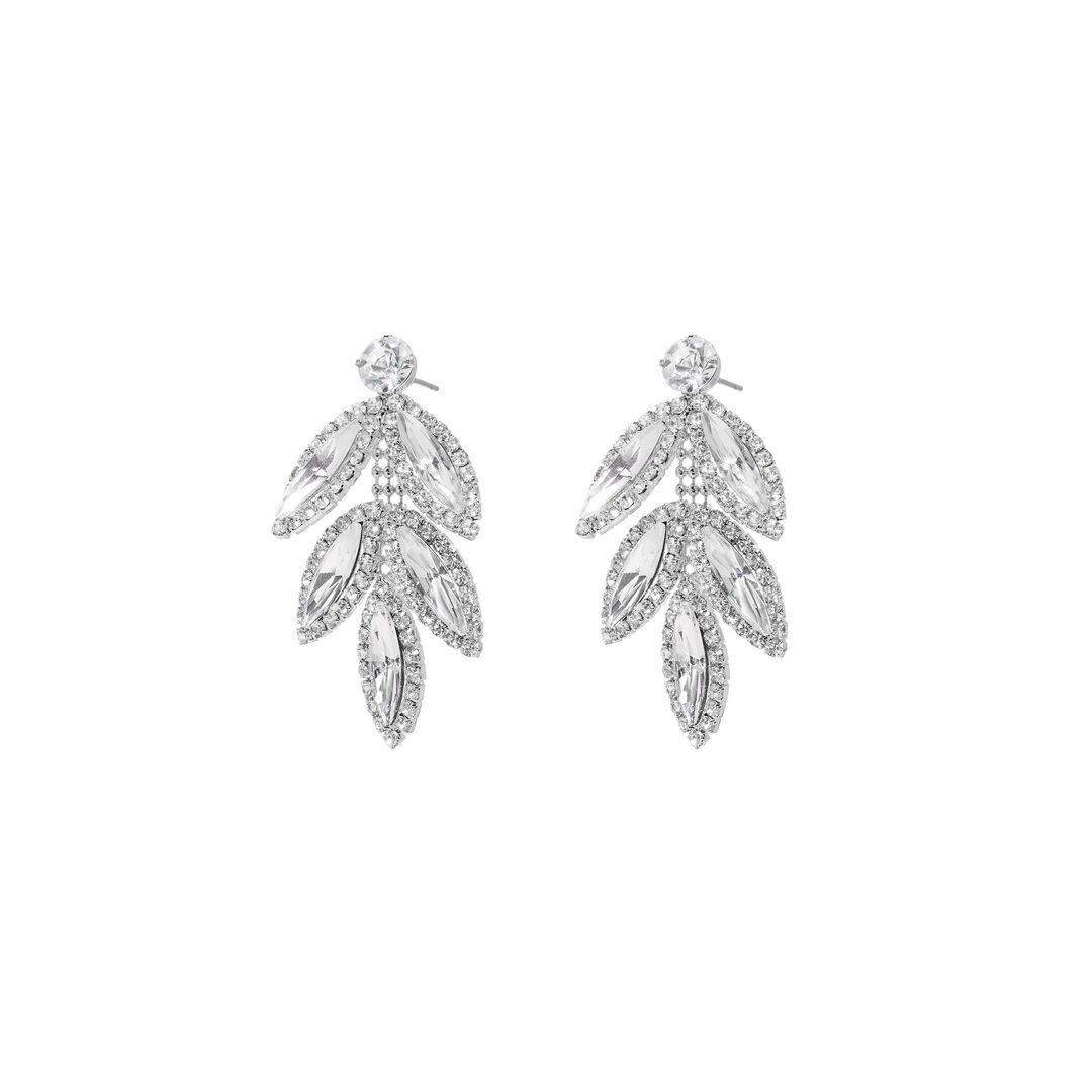 Серьги Silver Shiny Leaf Earrings FREE FORM фото 1