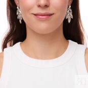 Серьги Silver Shiny Leaf Earrings FREE FORM фото 2