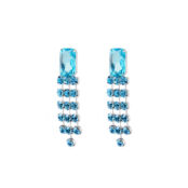 Серьги Blue Crystal Earrings FREE FORM фото 1