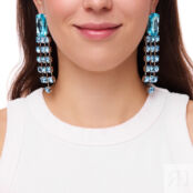 Серьги Blue Crystal Earrings FREE FORM фото 2