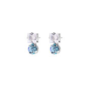 Серьги Geometric Turquoise Crystal Earrings FREE FORM фото 1