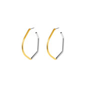 Серьги Unfinished Gold & Silver Eearrings FREE FORM фото 1