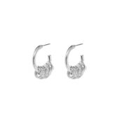 Серьги Silver Earrings On The Ring FREE FORM фото 1