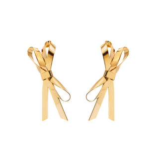 Серьги Golden Bow Earrings FREE FORM