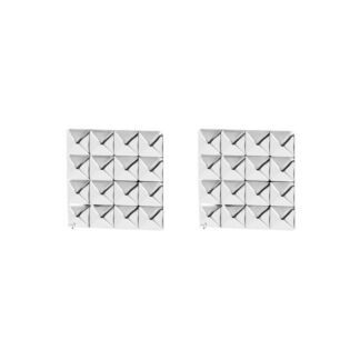 Серьги Silver Square Shaped Earrings FREE FORM