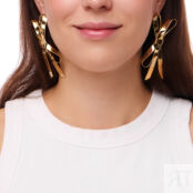 Серьги Golden Bow Earrings FREE FORM фото 2