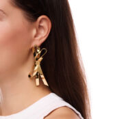 Серьги Golden Bow Earrings FREE FORM фото 3