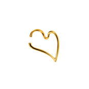 Кафф Gold Cuff In The Shape Of A Heart FREE FORM фото 1