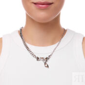 Колье Silver Chain Necklace With A Bow FREE FORM фото 2