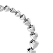 Колье Silver Necklace Made Of Large Symmetrical Hearts FREE FORM фото 3