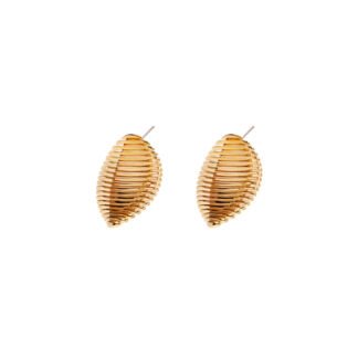 Серьги Gold Futuristic Earrings FREE FORM