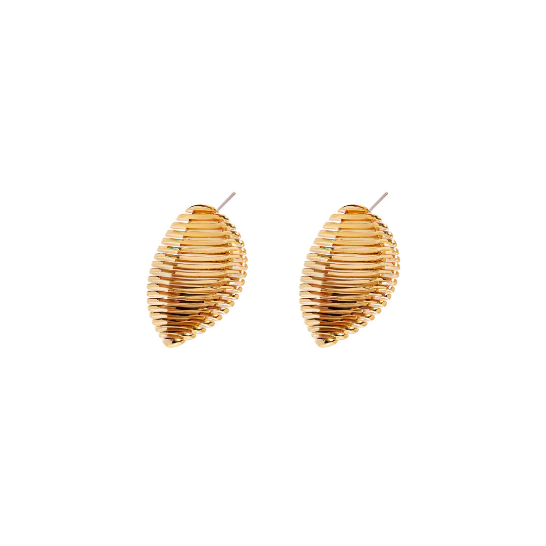 Серьги Gold Futuristic Earrings FREE FORM фото 1