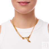 Колье Golden Chain Necklace With A Bow FREE FORM фото 2