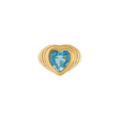 Кольцо Shiny Heart Ring – Blue VIVA LA VIKA фото 3