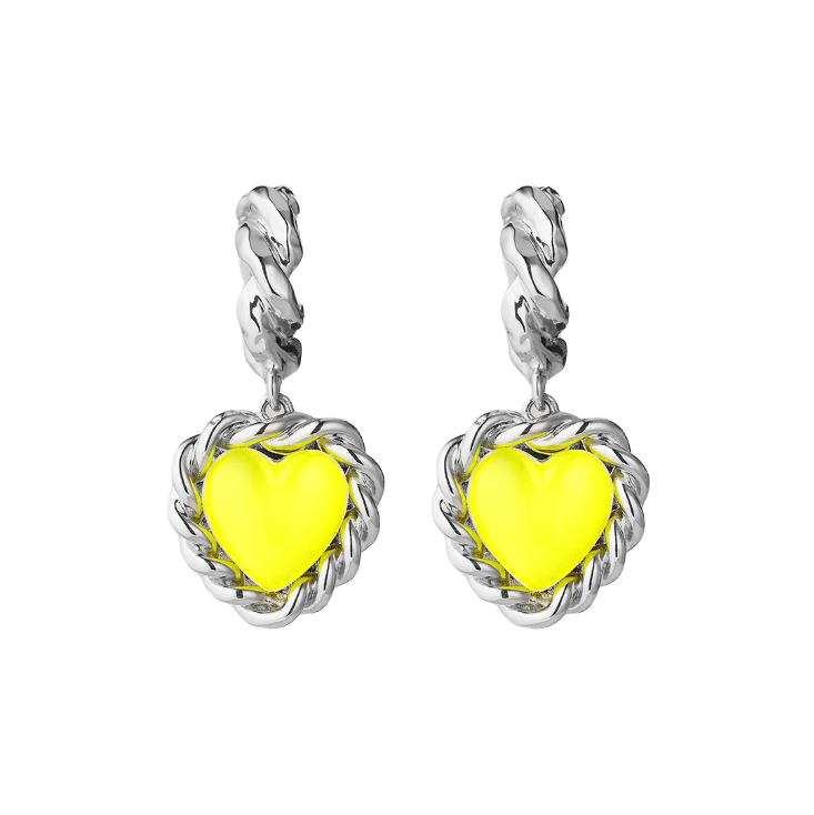 Клипсы Limelight Neon Yellow Earrings SAF SAFU фото 1