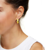 Серьги Yellow Enamel Star Earrings DÉJÀ VU фото 3