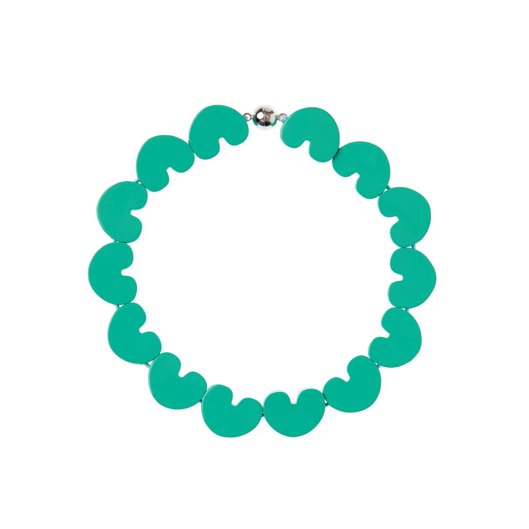 Колье Heart Kids Necklace – Green UNCOMMON MATTERS фото 1