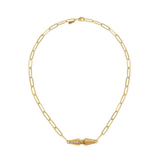 Колье Gold Bicone Necklace MYA BAY