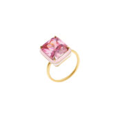 Кольцо Square Macaroon Ring – Pink VIVA LA VIKA фото 1