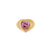 Кольцо Shiny Heart Ring – Pink VIVA LA VIKA фото 3