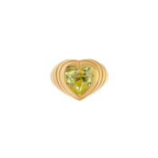 Кольцо Shiny Heart Ring – Light Green VIVA LA VIKA фото 3