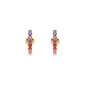 Серьги Gold Ball Rainbow Hoop Earrings MOUNSER фото 3