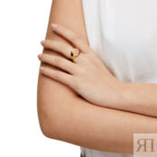 Кольцо Gold Pink Daisy Ring WILHELMINA GARCIA фото 2