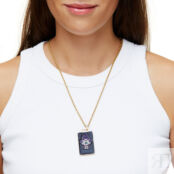 Колье Big Eye Khamsa Necklace - Purple DÉJÀ VU фото 2