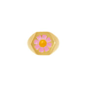 Кольцо Gold Pink Daisy Ring WILHELMINA GARCIA фото 3