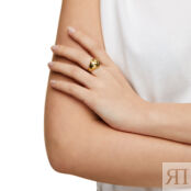 Кольцо Gold Naked Heart Ring WILHELMINA GARCIA фото 2