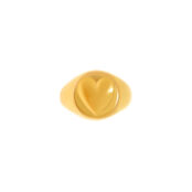 Кольцо Gold Naked Heart Ring WILHELMINA GARCIA фото 3