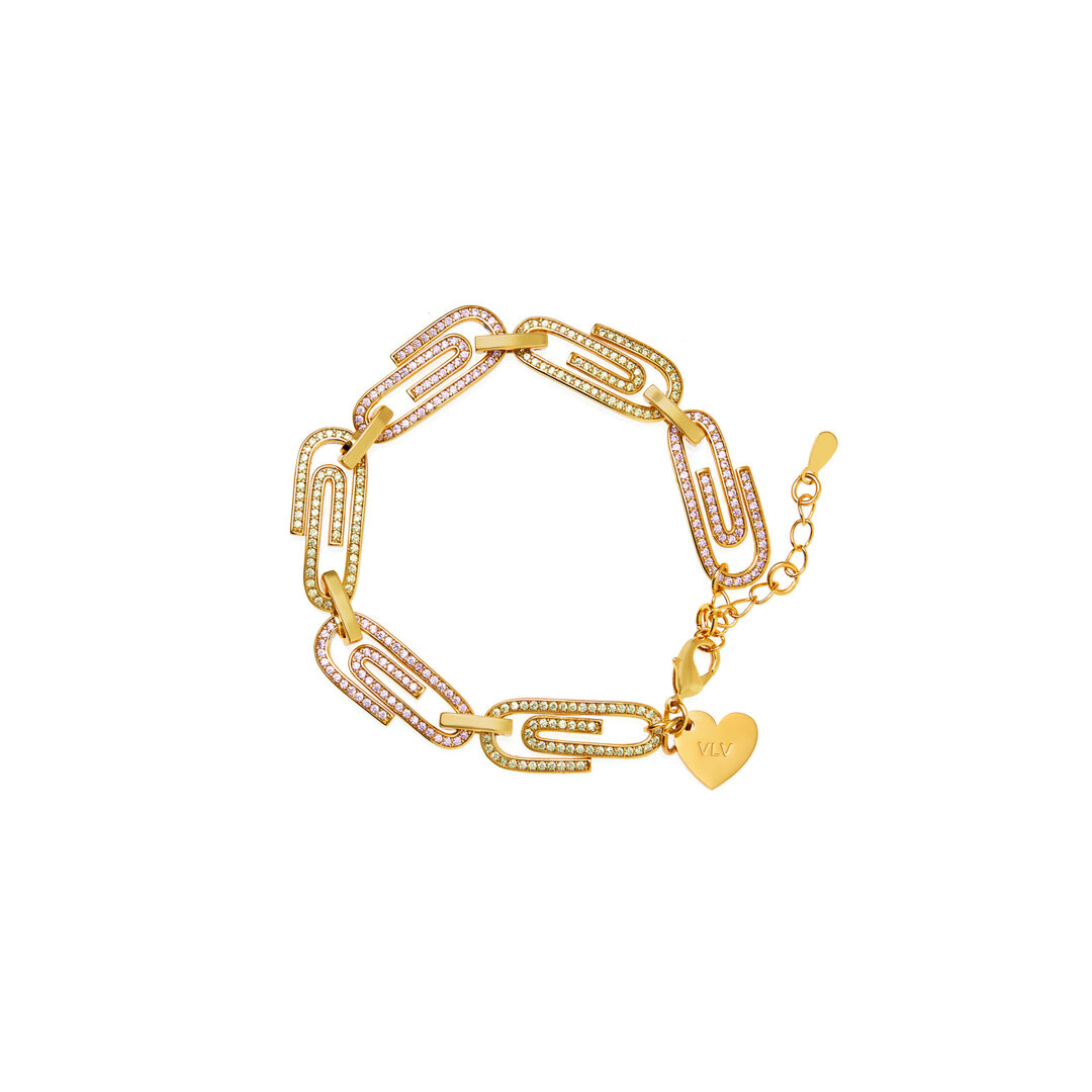 Браслет Stick Together Bracelet – Pink/Yellow VIVA LA VIKA фото 1