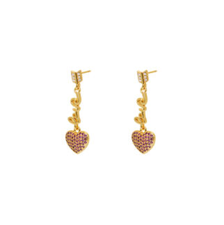 Серьги Lovable Heart Earrings – Red DÉJÀ VU