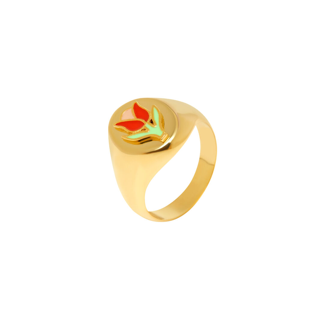 Кольцо Gold Tulip Ring WILHELMINA GARCIA фото 1