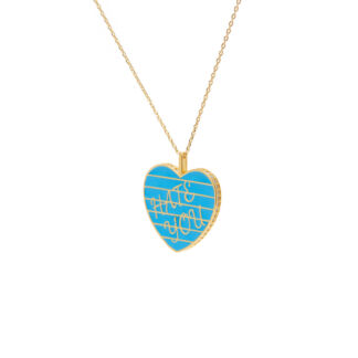 Колье Hate You Necklace – Electric Blue VIVA LA VIKA