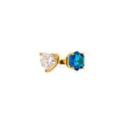 Кольцо Double Love Ring – Clear Blue VIVA LA VIKA фото 3