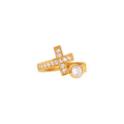 Кольцо Cross & Crystal Ring – White VIVA LA VIKA фото 3