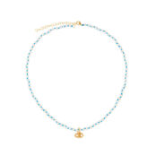 Колье Wizard of Pearls Knotted Eye Necklace – Blue HERMINA ATHENS фото 3