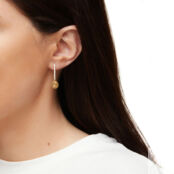 Моносерьга Yin Yang Oval Hoop Earring WILHELMINA GARCIA фото 2