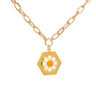 Колье Gold Daisy Necklace WILHELMINA GARCIA