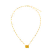 Колье Piped Edge Squere Crystal Necklace – Champagne VIVA LA VIKA фото 3